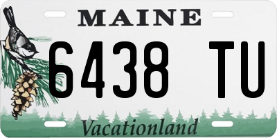 ME license plate 6438TU