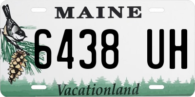 ME license plate 6438UH
