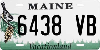 ME license plate 6438VB