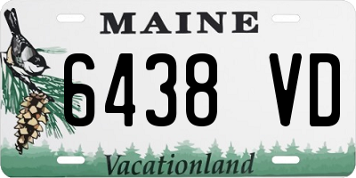 ME license plate 6438VD