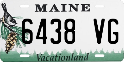 ME license plate 6438VG