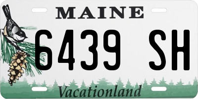 ME license plate 6439SH