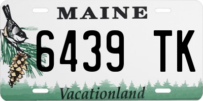 ME license plate 6439TK