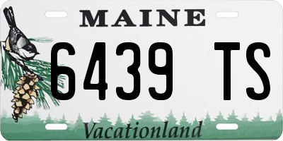 ME license plate 6439TS