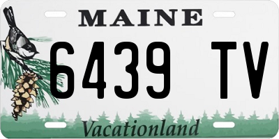 ME license plate 6439TV