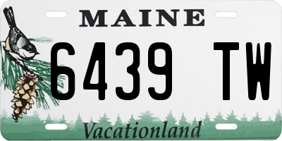 ME license plate 6439TW