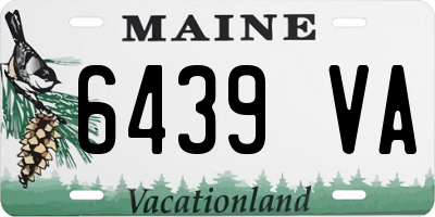 ME license plate 6439VA