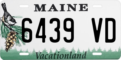 ME license plate 6439VD