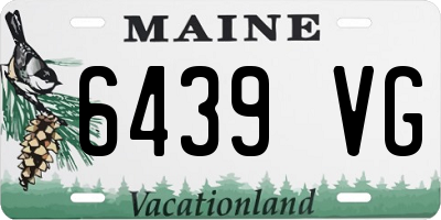 ME license plate 6439VG