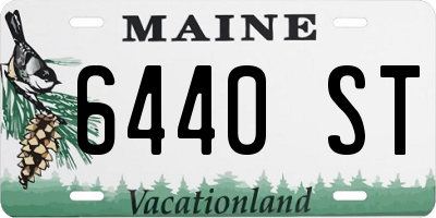 ME license plate 6440ST