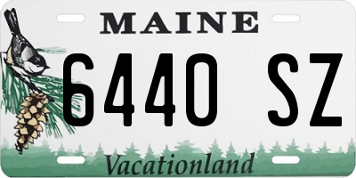 ME license plate 6440SZ