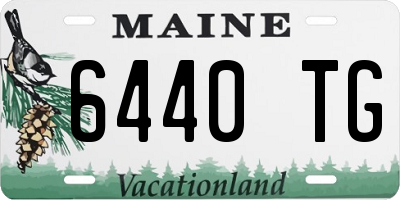 ME license plate 6440TG
