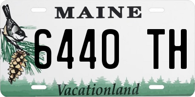 ME license plate 6440TH
