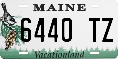 ME license plate 6440TZ