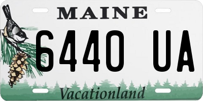 ME license plate 6440UA