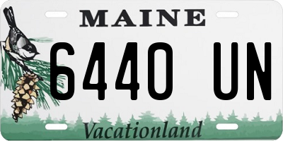 ME license plate 6440UN