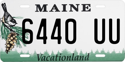 ME license plate 6440UU