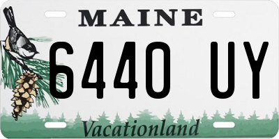 ME license plate 6440UY