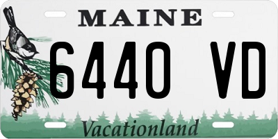 ME license plate 6440VD