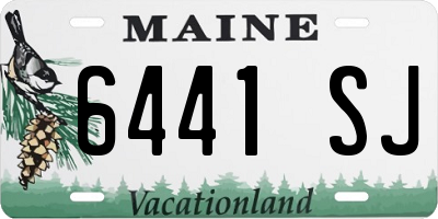 ME license plate 6441SJ