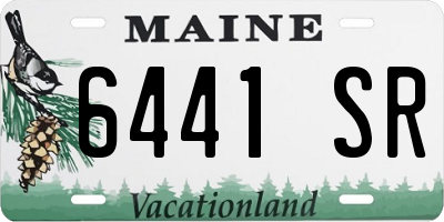 ME license plate 6441SR