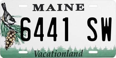 ME license plate 6441SW