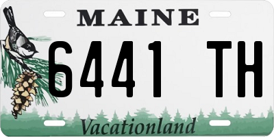 ME license plate 6441TH