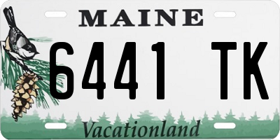 ME license plate 6441TK