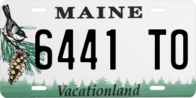 ME license plate 6441TO