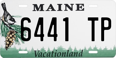 ME license plate 6441TP