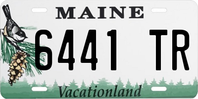 ME license plate 6441TR