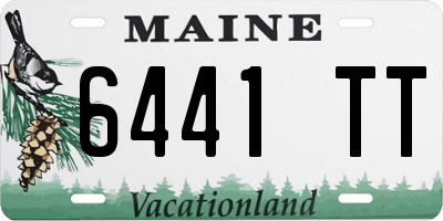 ME license plate 6441TT