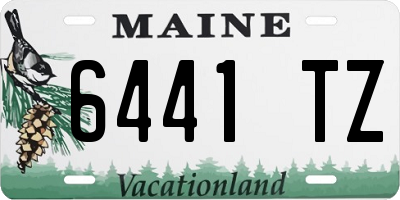 ME license plate 6441TZ