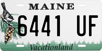 ME license plate 6441UF