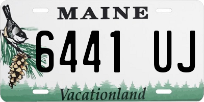 ME license plate 6441UJ