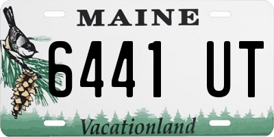 ME license plate 6441UT
