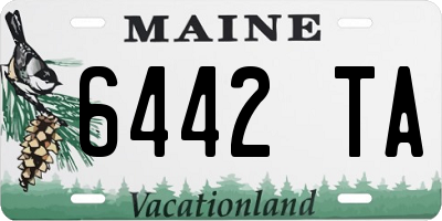ME license plate 6442TA