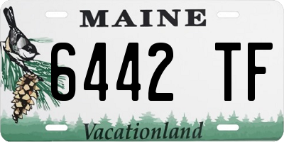 ME license plate 6442TF