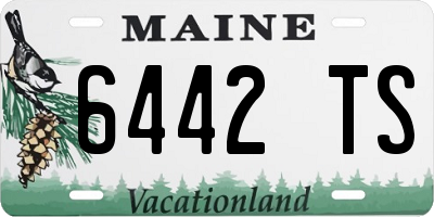 ME license plate 6442TS