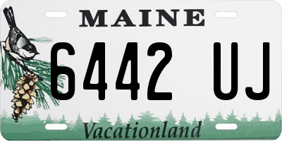 ME license plate 6442UJ