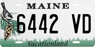 ME license plate 6442VD