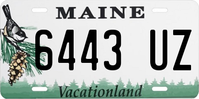 ME license plate 6443UZ