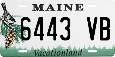 ME license plate 6443VB