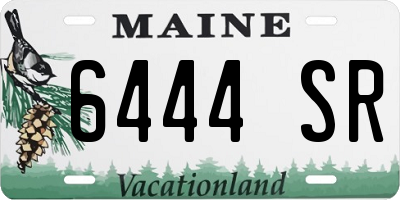 ME license plate 6444SR