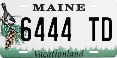 ME license plate 6444TD