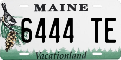 ME license plate 6444TE