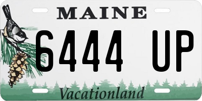 ME license plate 6444UP