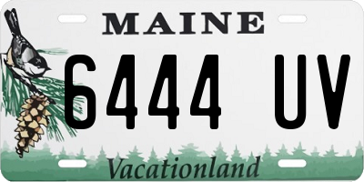 ME license plate 6444UV