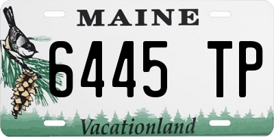 ME license plate 6445TP