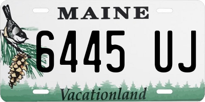 ME license plate 6445UJ